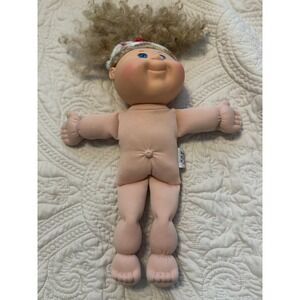 Play Along Cabbage Patch Curly Blond Hair Girl Doll Made in Hong Kong PA-7 2004